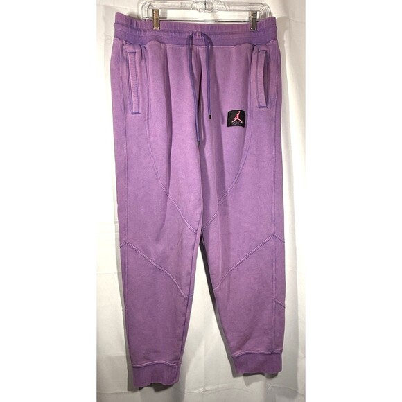 Jordan Flight Fleece Womens Wild Violet Pants Size XL - Picture 2 of 8